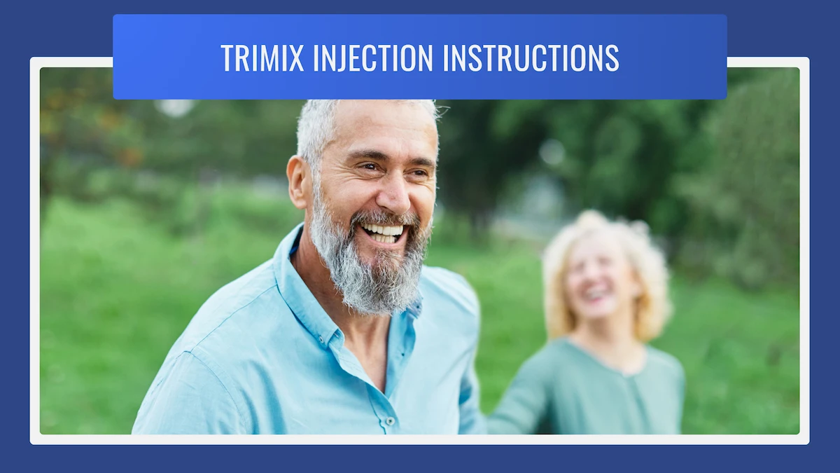 Happy older couple outside